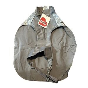 Boots &‎ Barkley Dog Raincoat Jacket Gray Reflective Waterproof Half-Zip Small